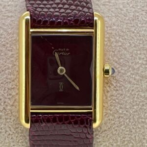 Cartier Tank Small Burgundy