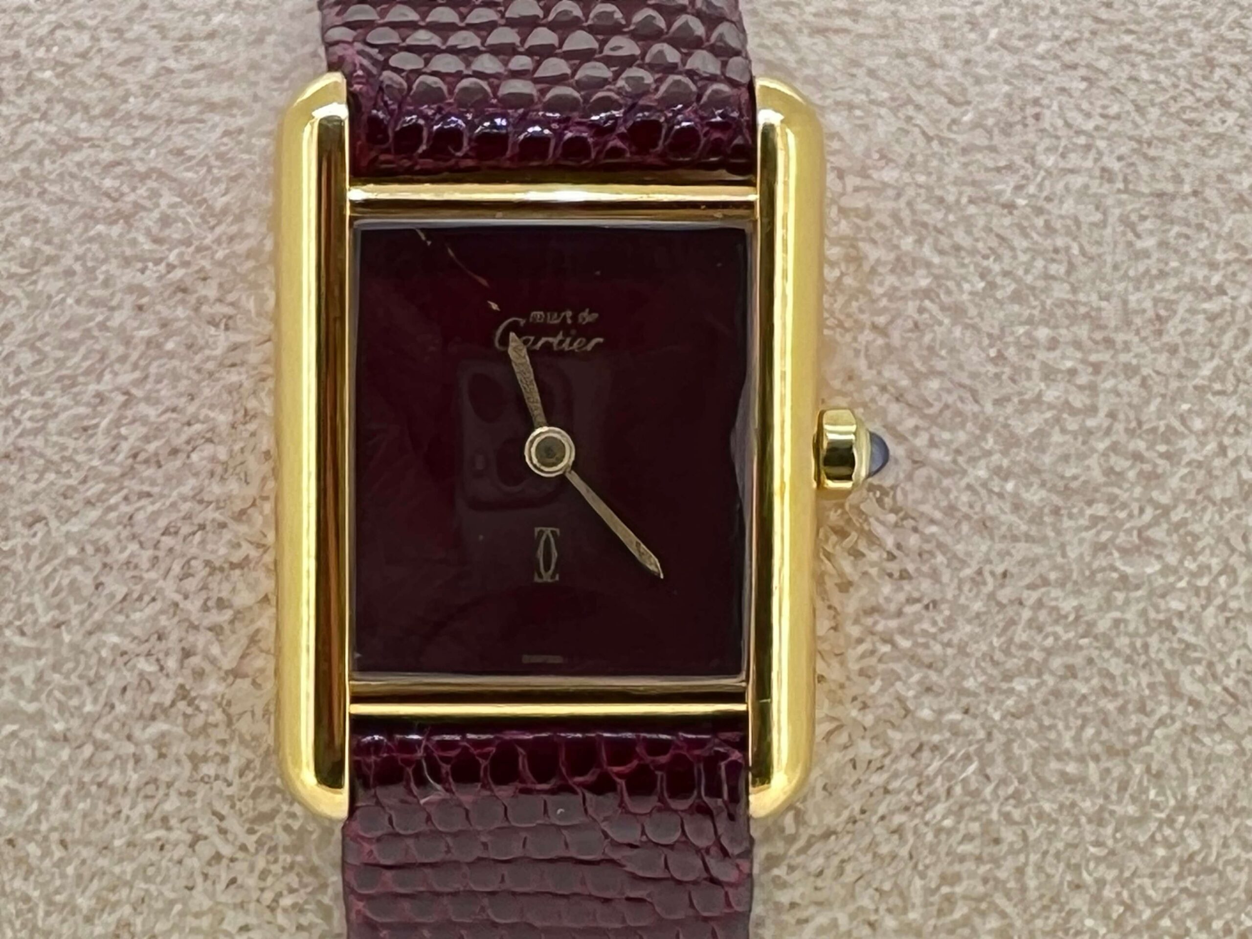 Cartier Tank Small Burgundy