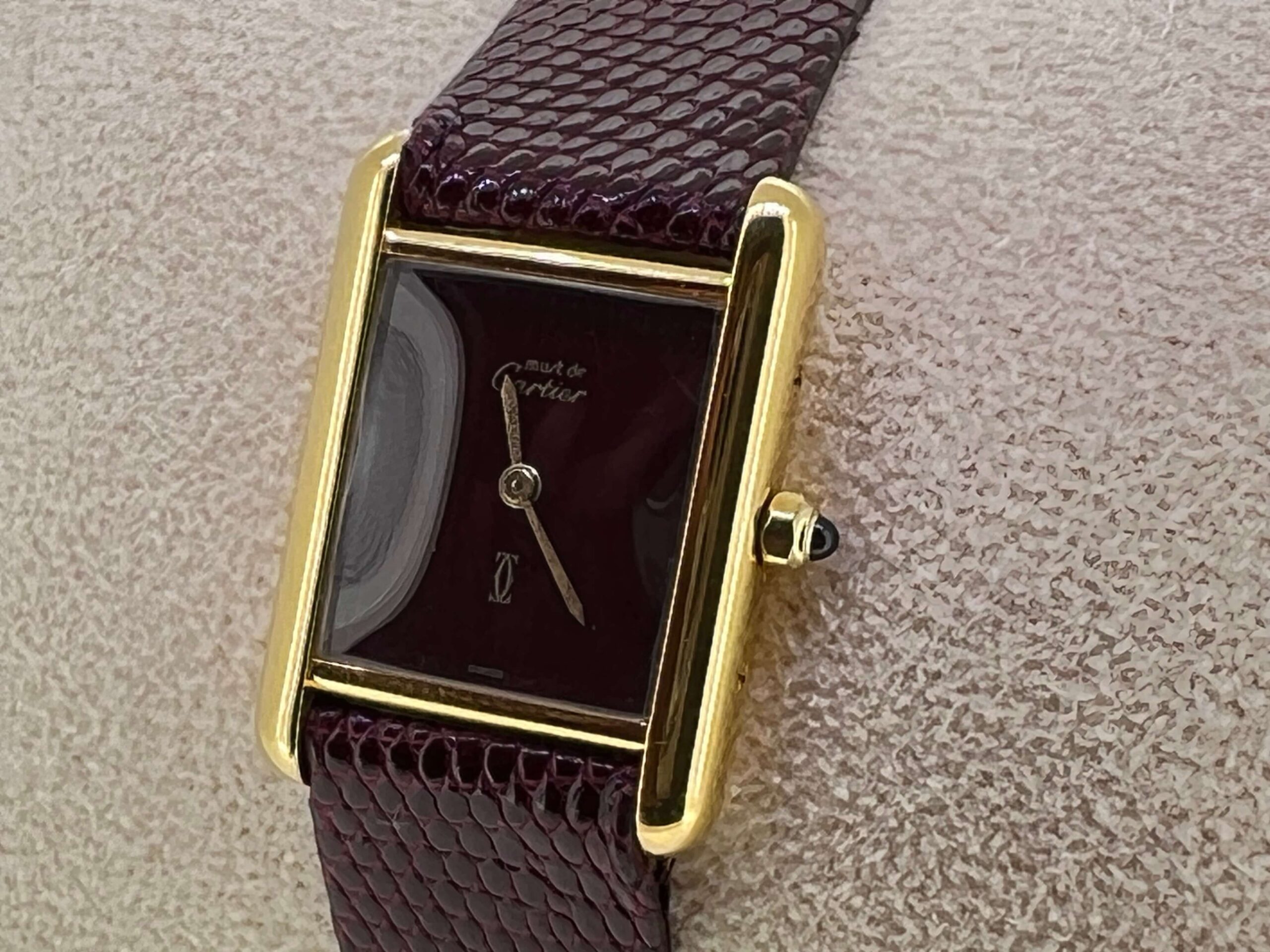 Cartier Tank Small Burgundy - Bild 3